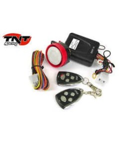 Alarma de moto universal (mando a distancia, sirena, cableado) TNT